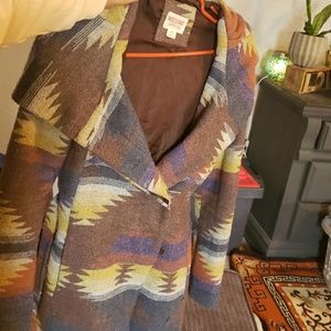 Mossimo Aztec print coat